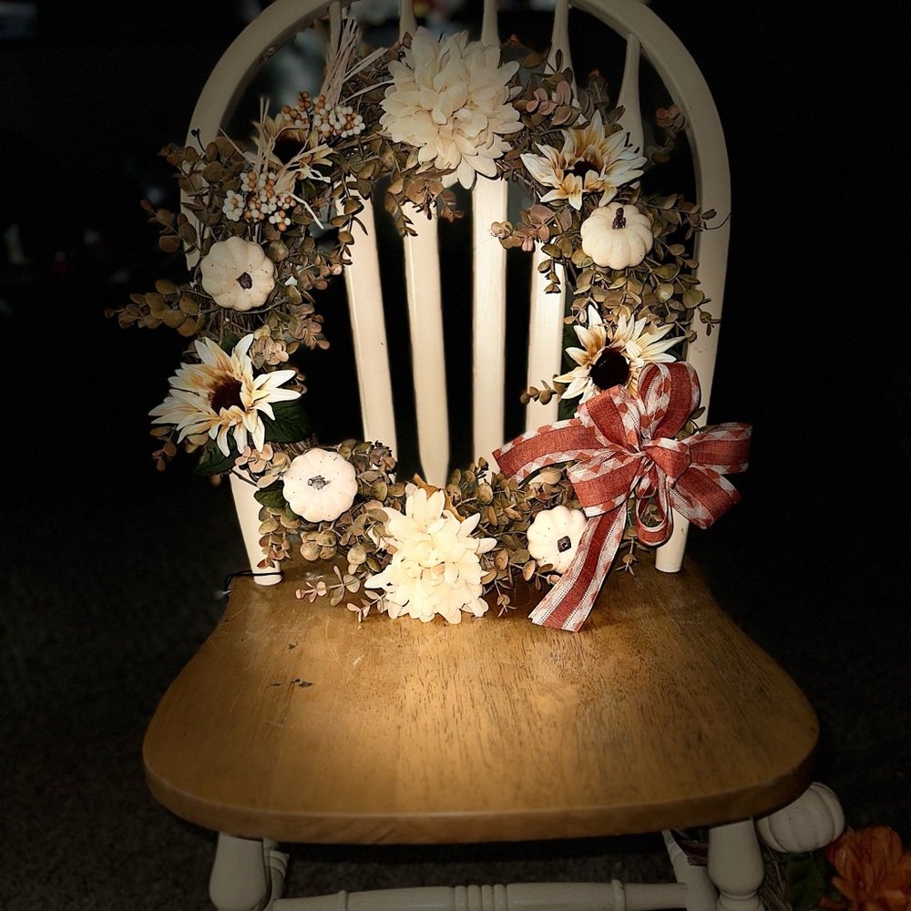 Fall Door wreath - Picture 3 of 7